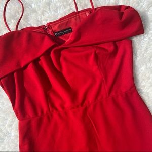 Fashion to Figure Red Pencil Dress